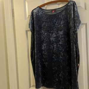 Vince Camuto Silver Blue Top